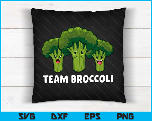 Broccoli Lover Team Broccoli Vegan Vegetarische Broccoli SVG PNG digitale snijbestanden