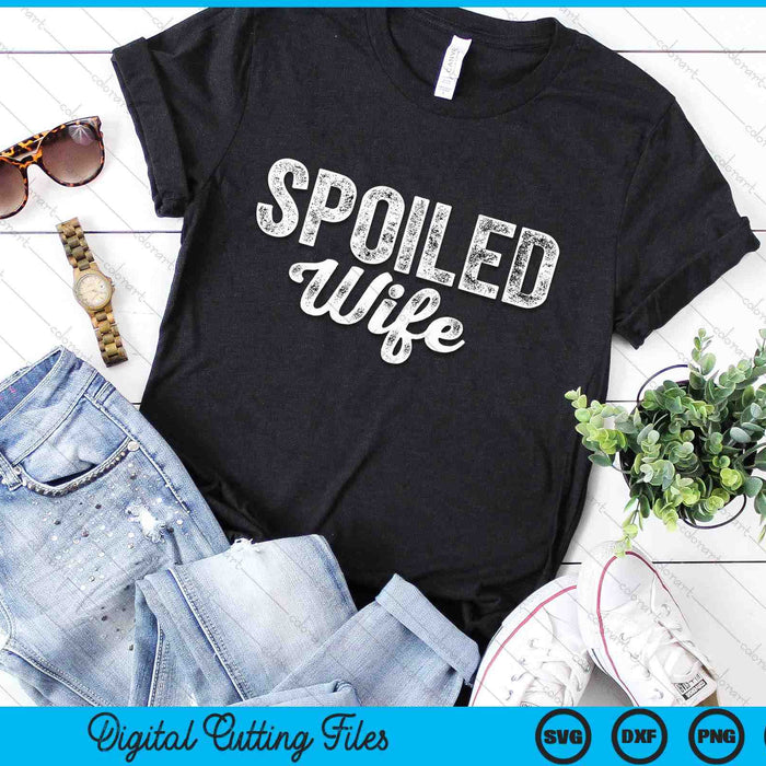 Broke Husband Spoiled Wife Funny Matching Couples SVG PNG Digital Printable Files