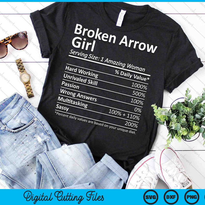 Broken Arrow Girl OK Oklahoma Funny City Home Roots SVG PNG Digital Cutting Files