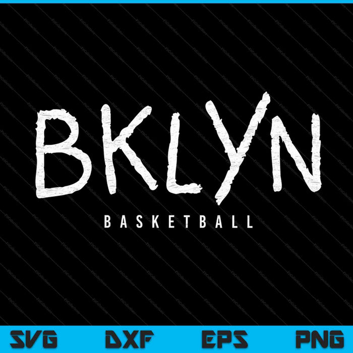 Brooklyn New York Basketball Practice Jersey SVG PNG Digital Cutting Files