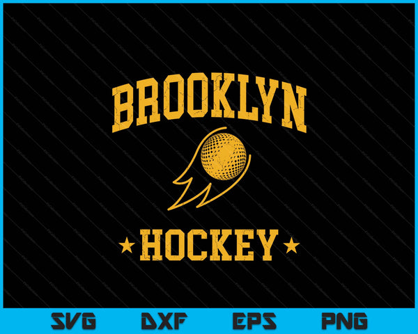Brooklyn Hockey Vintage Gameday Retro Hockey Lover SVG PNG Digital Printable Files