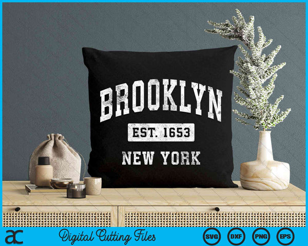 Brooklyn New York NY Vintage Established Sports Design SVG PNG Digital Cutting File