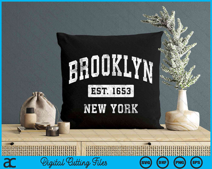 Brooklyn New York NY Vintage Established Sports Design SVG PNG Digital Cutting File
