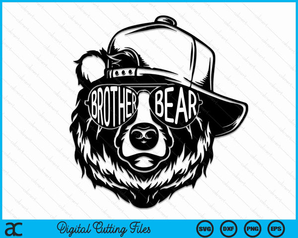 Brother Bear With Sunglasses Brother Bear SVG PNG Cutting Printable Files