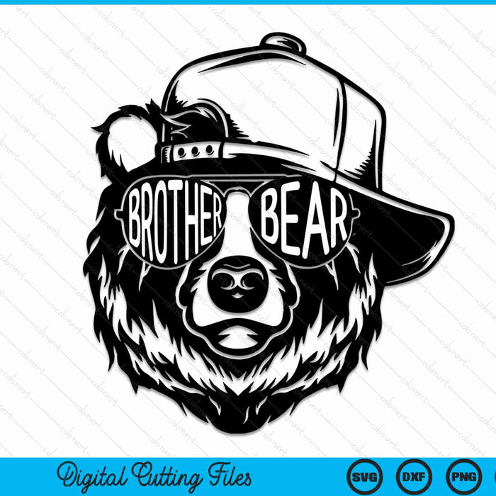 Brother Bear With Sunglasses Brother Bear SVG PNG Cutting Printable Files
