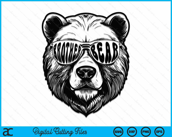 Brother Bear With Sunglasses Brother Bear SVG PNG Digital Cutting Files