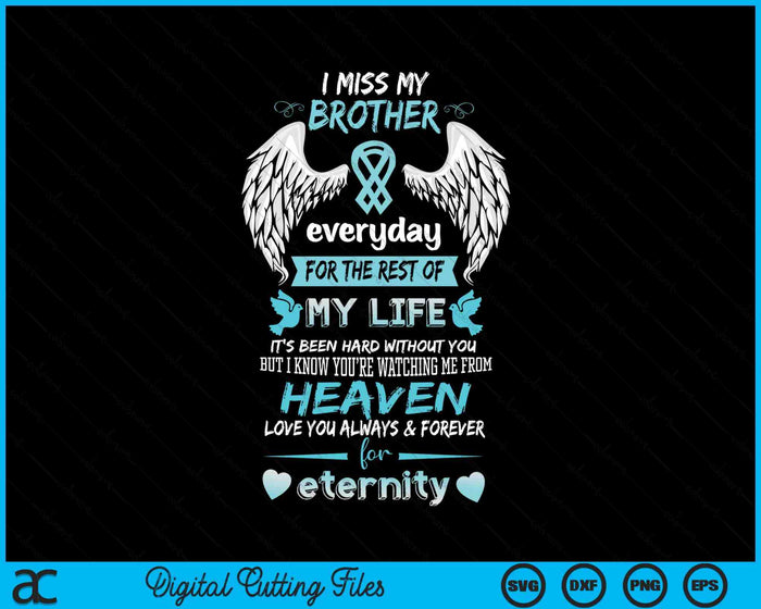 Brother Is My Guardian Angel Missing Memorial Day SVG PNG Digital Printable Files