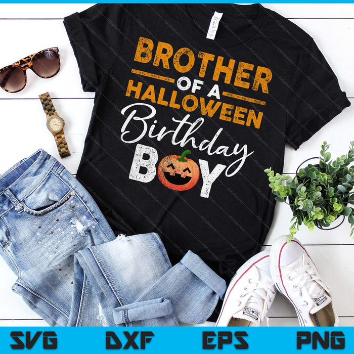 Brother Of A Halloween Birthday Boy DIY Halloween Costume SVG PNG Digital Cutting Files