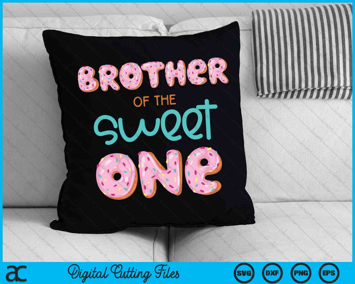 Broer van Sweet One eerste verjaardag familie Donut thema SVG PNG digitale snijbestanden