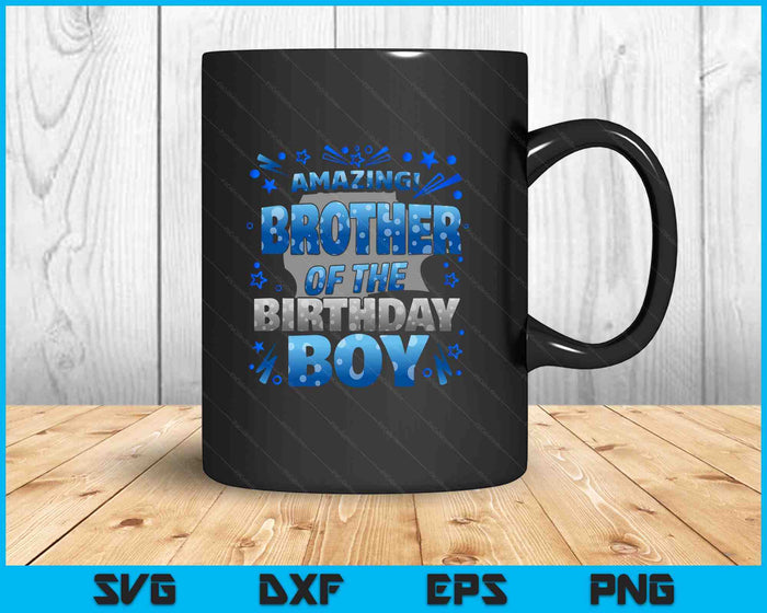 Brother Of The Birthday Boy Matching Family SVG PNG Digital Printable Files