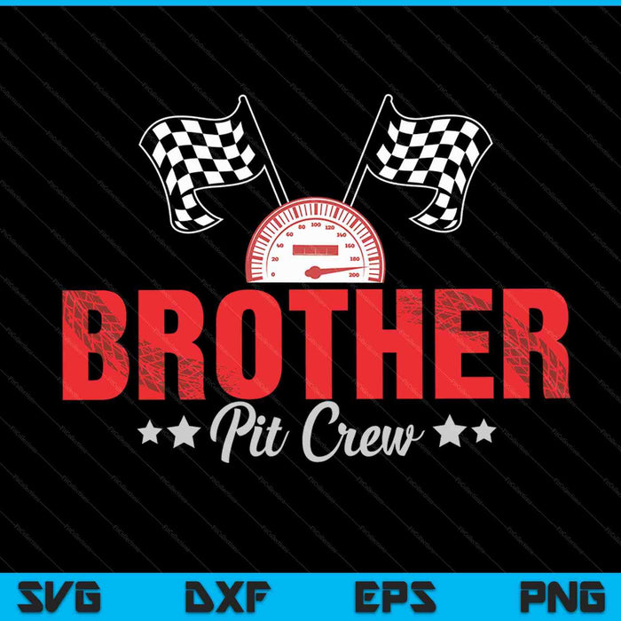 Brother Pit Crew Race Car Racing Familie SVG PNG digitale afdrukbare bestanden