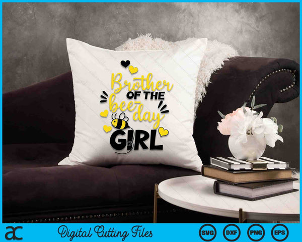 Brother of the bee day girl SVG PNG Cutting Printable Files