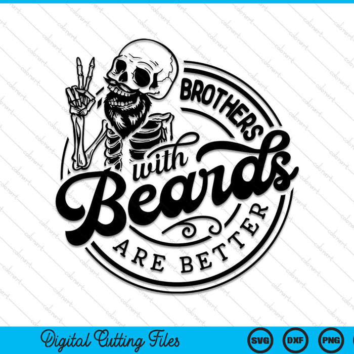 Brothers with beards are better SVG cut file
