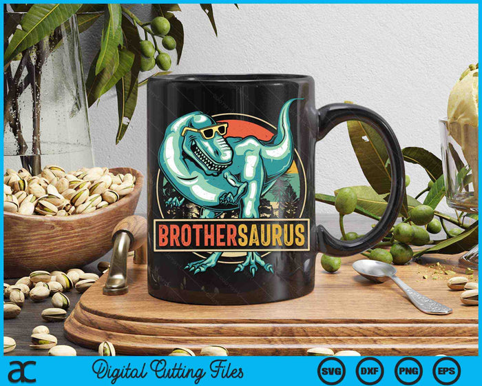 Brothersaurus T Rex dinosaurus Brothersaurus familie bijpassende SVG PNG digitale snijbestanden