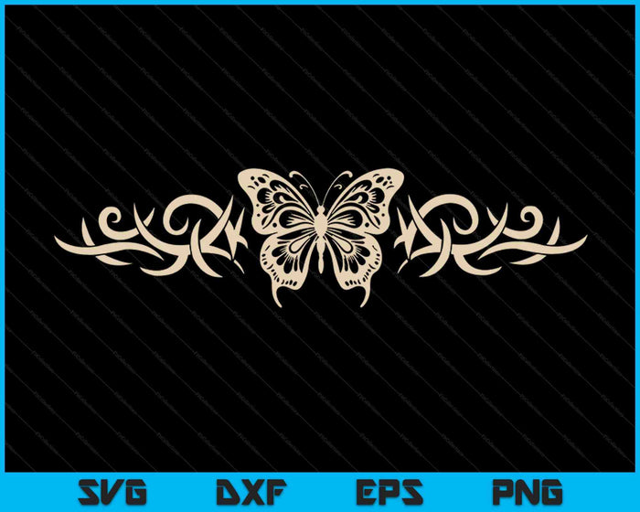Bruine vlinder Tattoo Fairycore donkere Grunge y2k esthetische SVG PNG digitale afdrukbare bestanden