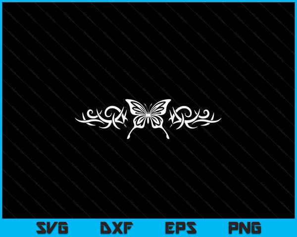 Brown butterfly tattoo fairycore dark grunge y2k aesthetic SVG PNG cut file for Cricut