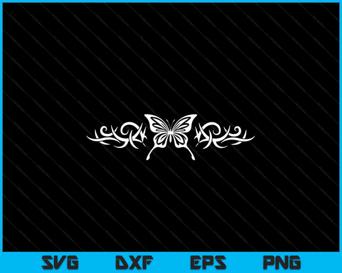 Brown Butterfly Tattoo Fairycore Dark Grunge y2k Aesthetic SVG PNG Digital Cutting Files