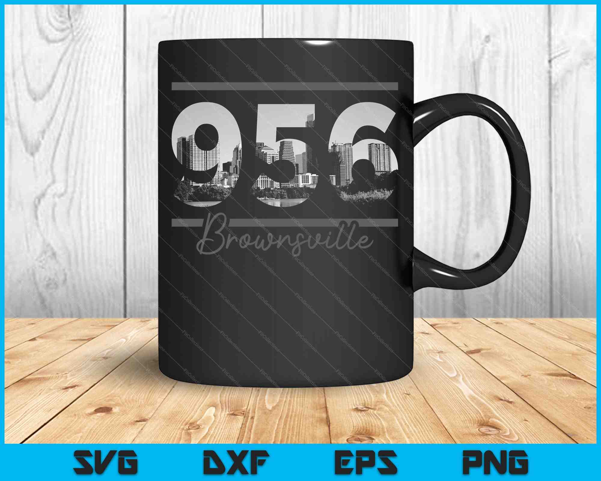 Brownsville 956 Area Code Skyline Texas Vintage SVG PNG Files brownsville-956-area-code-skyline-texas-vintage-svg-png-files