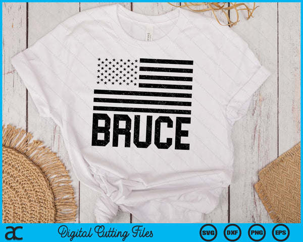 Bruce Birthday Forename Name Personalized USA SVG PNG Digital Printable Files