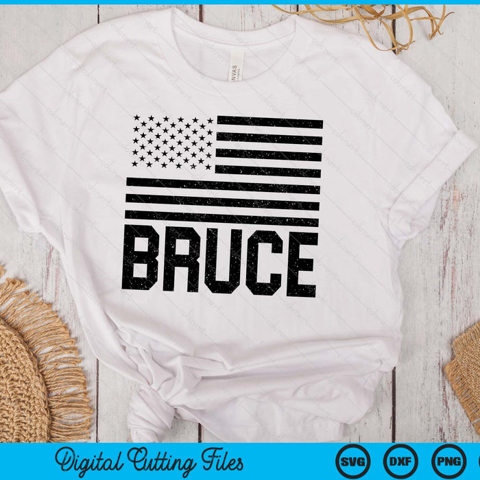 Bruce Birthday Forename Name Personalized USA SVG PNG Digital Printable Files