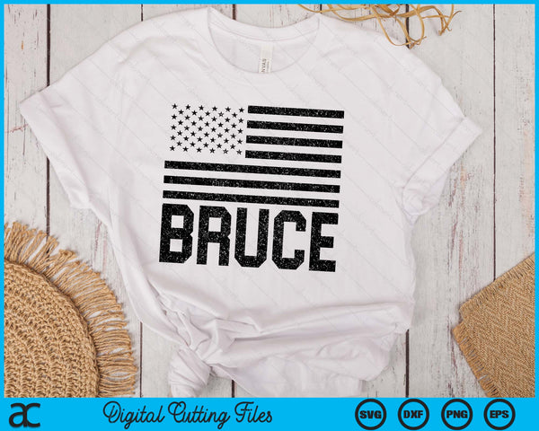 Bruce Birthday Forename Name Personalized USA SVG PNG Digital Printable Files