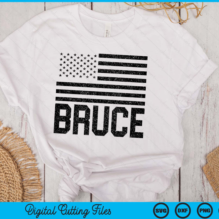 Bruce Birthday Forename Name Personalized USA SVG PNG Digital Printable Files