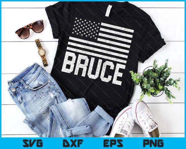 Bruce Birthday Forename Name Personalized Usa SVG PNG Digital Printable Files