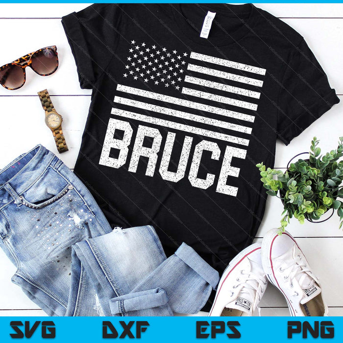 Bruce Birthday Forename Name Personalized Usa SVG PNG Digital Printable Files