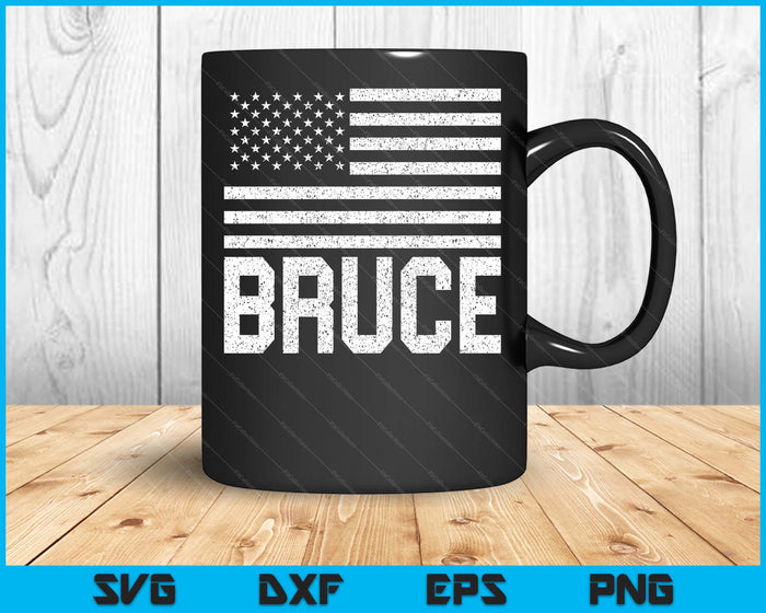 Bruce Birthday Forename Name Personalized Usa SVG PNG Digital Printable Files