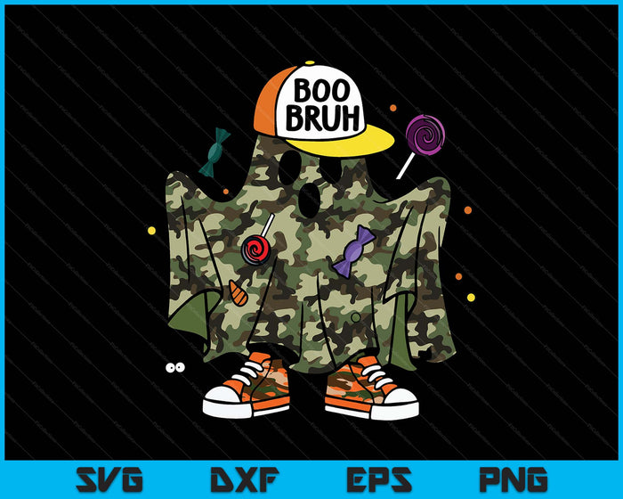 Bruh Ghost Boo Halloween Cute Ghost Trick Or Treat Candy SVG PNG Digital Printable Files
