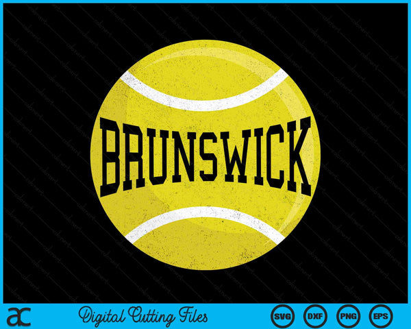 Brunswick Tennis Fan SVG PNG Digital Printable Files