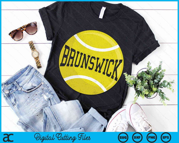 Brunswick Tennis Fan SVG PNG Digital Printable Files