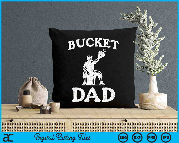 Bucket Dad Softball Dad Baseball Funny Father's Coach SVG PNG Digital Printable Files