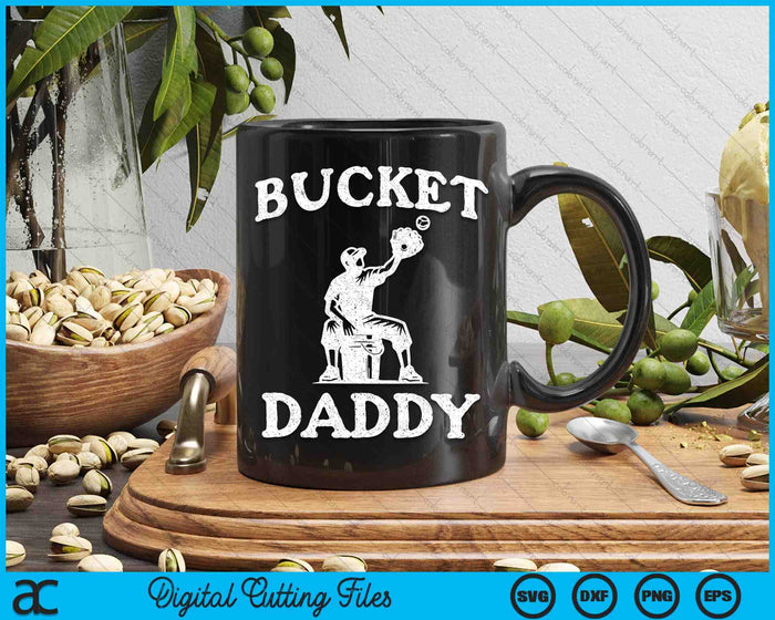 Bucket Daddy Softball Daddy Baseball Funny Father's Coach SVG PNG Digital Printable Files