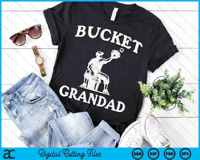 Bucket Grandad Softball Grandad Baseball Funny Father's Coach SVG PNG Digital Printable Files