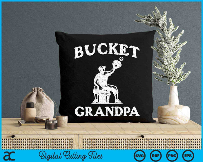 Bucket Grandpa Softball Grandpa Baseball Funny Father's Coach SVG PNG Digital Printable Files