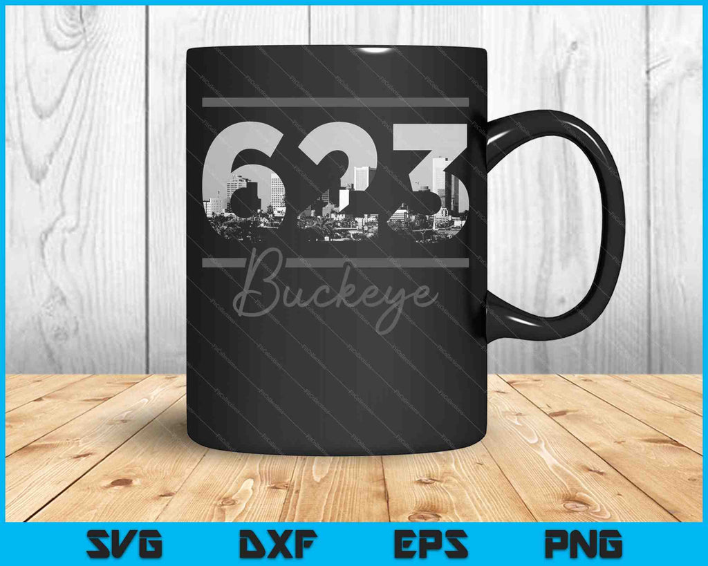623 Buckeye 623 Area Code Skyline Arizona Vintage SVG PNG Files ...