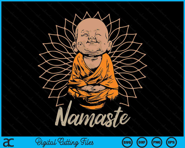 Buddha Yoga Namaste SVG PNG Digital Printable Files