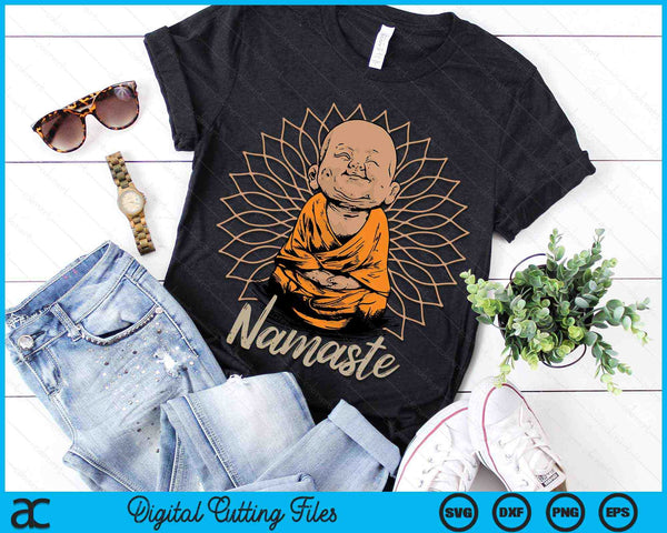 Buddha Yoga Namaste SVG PNG Digital Printable Files