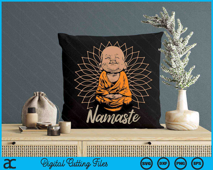 Boeddha Yoga Namaste SVG PNG digitale afdrukbare bestanden