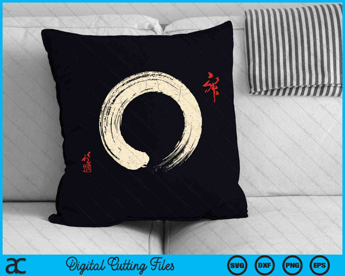 Buddhism Meditation Yoga Bonsai Zen Enso Circle Goa Karma Om SVG PNG Cutting Files