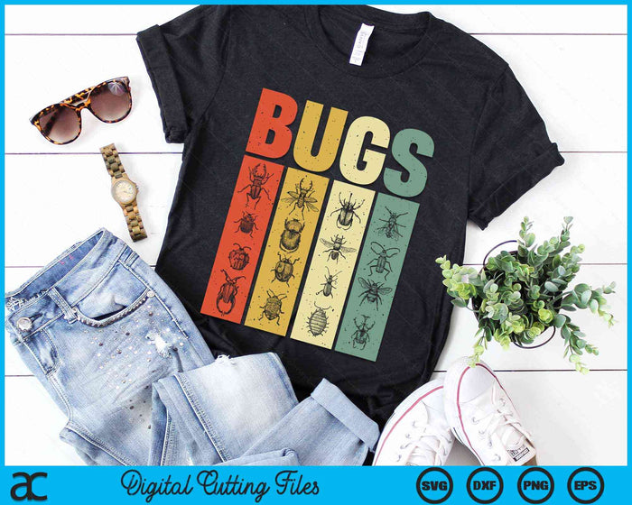 Bugs Vintage Insects Entomologist Retro Bugs SVG PNG Digital Cutting Files