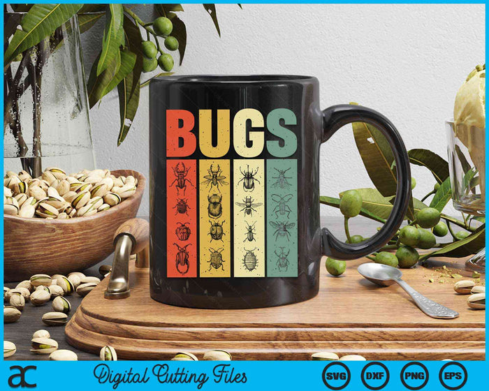 Bugs Vintage Insects Entomologist Retro Bugs SVG PNG Digital Cutting Files