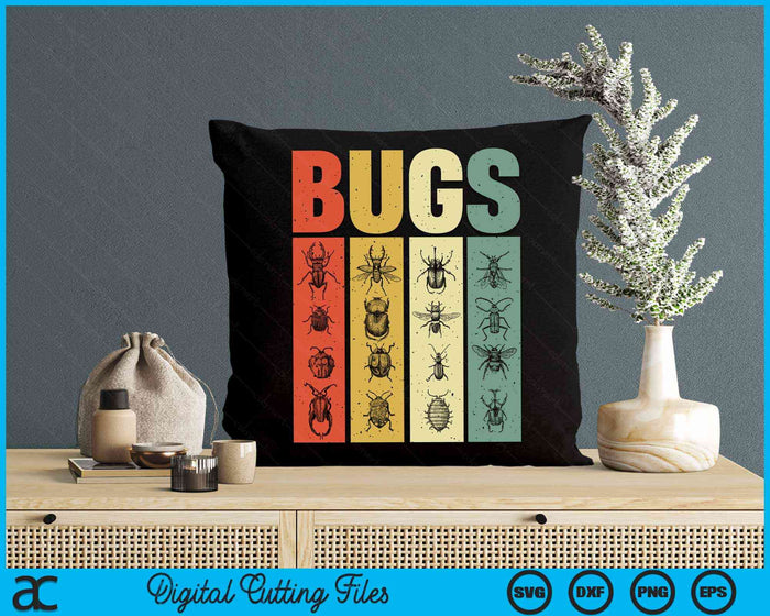 Bugs Vintage Insects Entomologist Retro Bugs SVG PNG Digital Cutting Files