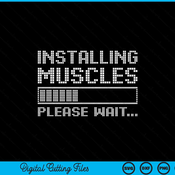 Build muscles - load - please wait... fitness SVG cut file
