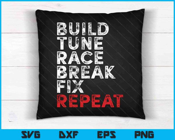 Construir Tune Race Break Fix Repetir Hombres Coche SVG PNG Cortar archivos imprimibles