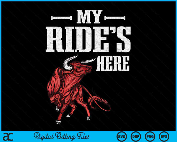 Bull Riding PBR Rodeo Bull Riders For Western Ranch Cowboys SVG PNG Digital Cutting Files