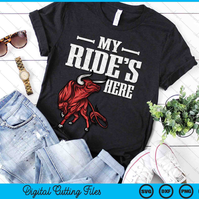 Bull Riding PBR Rodeo Bull Riders For Western Ranch Cowboys SVG PNG Digital Cutting Files