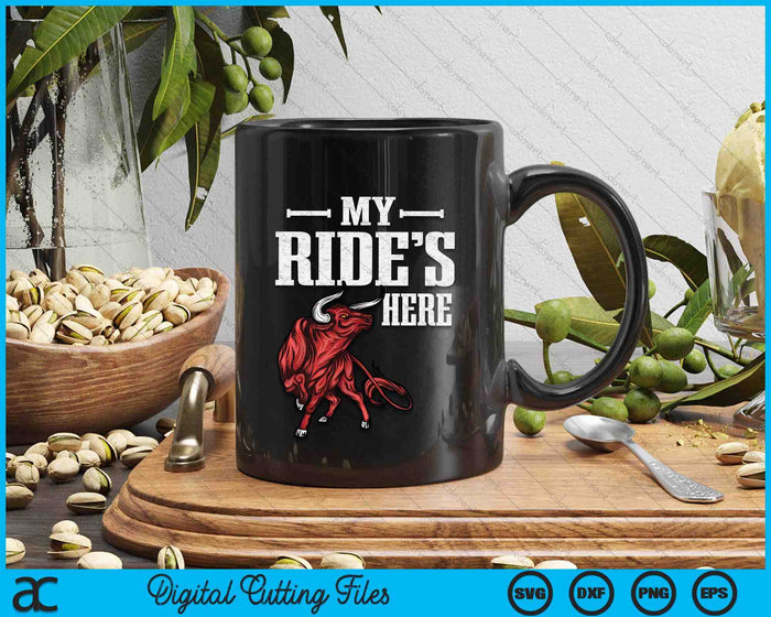 Bull Riding PBR Rodeo Bull Riders For Western Ranch Cowboys SVG PNG Digital Cutting Files