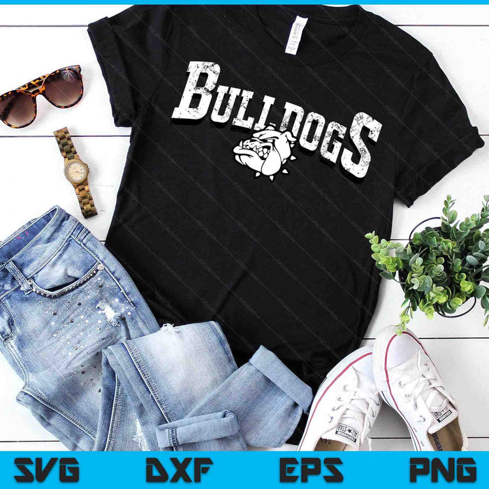 Bulldogs Mascot Back To School Team Spirit SVG PNG Digital Printable Files